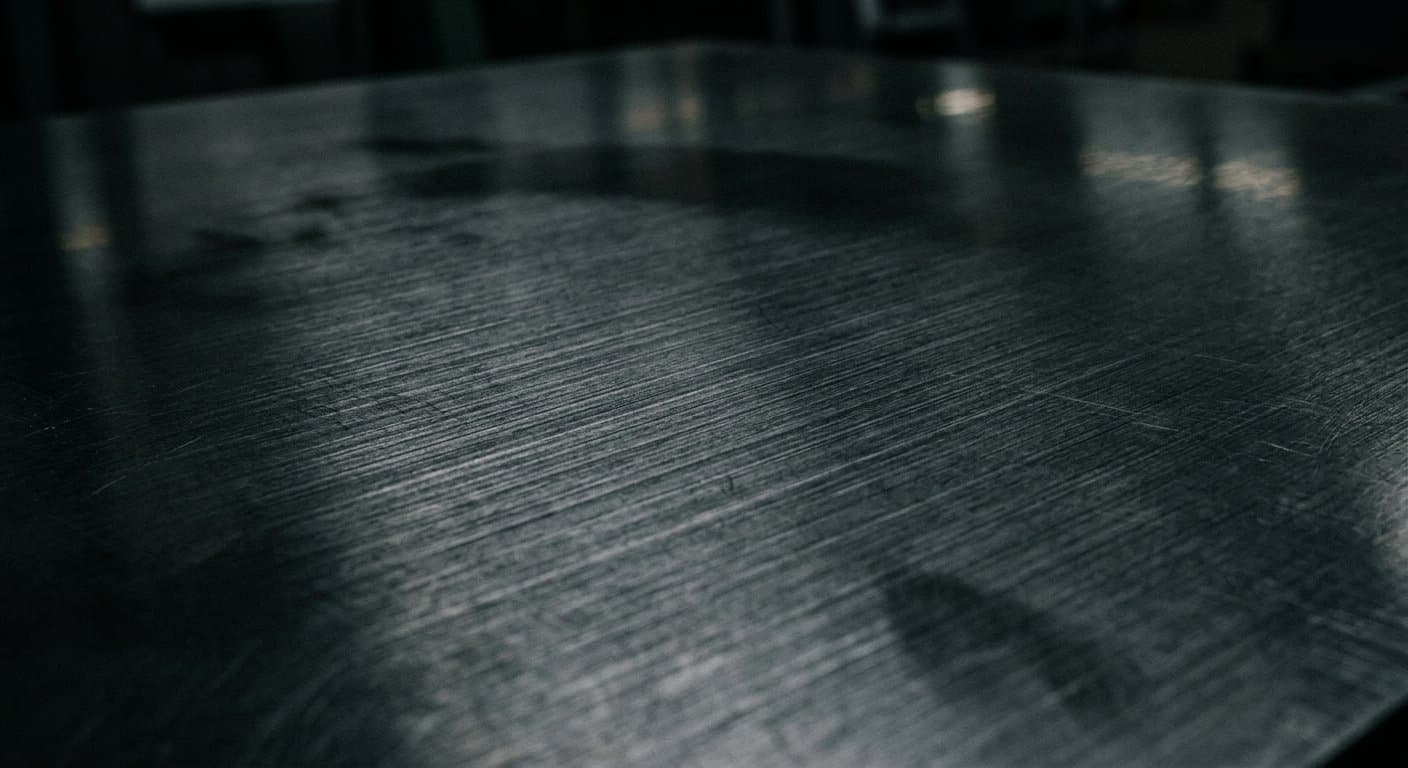 Brushed stainless finish
